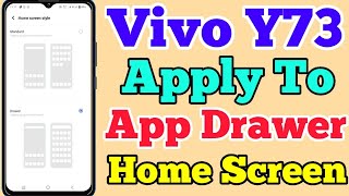 Vivo Y73 App Drawer Setting Kaise On Kare // How To App Drawer Setting On Vivo Y73 // App Drawer Y73 screenshot 1