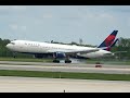 Delta 767-300 landing, DTW