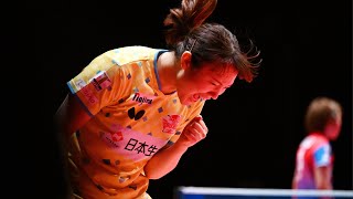 平野美宇 vs 笹尾明日香 T10-10 木下アビエル神奈川 vs  日本生命レッドエルフ 08月11日 江戸川区総合文化センター Miu Hirano Asuka Sasao【卓球 Tリーグ公式】