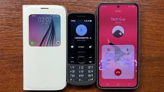 Samsung S6 vs Samsung S22 Outgoing Call to the Same Number Nokia 225 4G Incoming Call