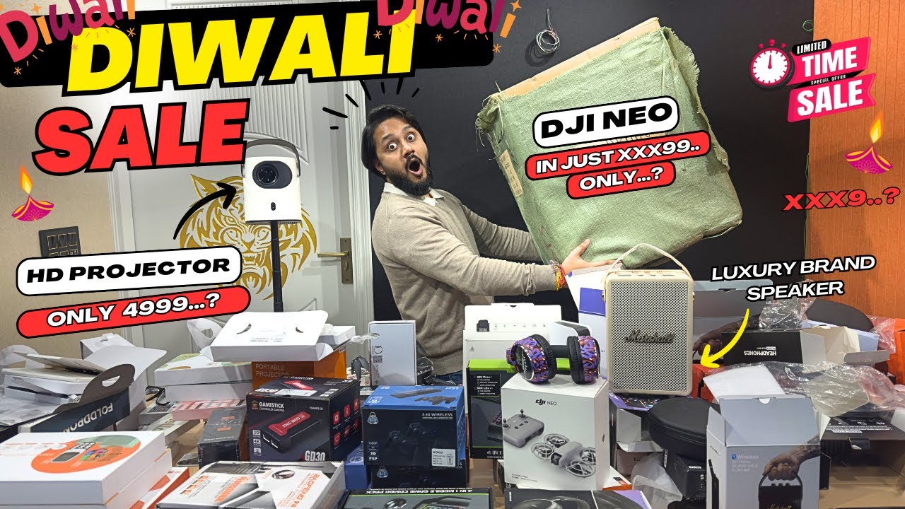 BIGGEST SALE 🎉 TWS Earbuds From ₹199 😱 Smartwatches ₹299, Speakers ₹599 & Projectors From ₹1XXX