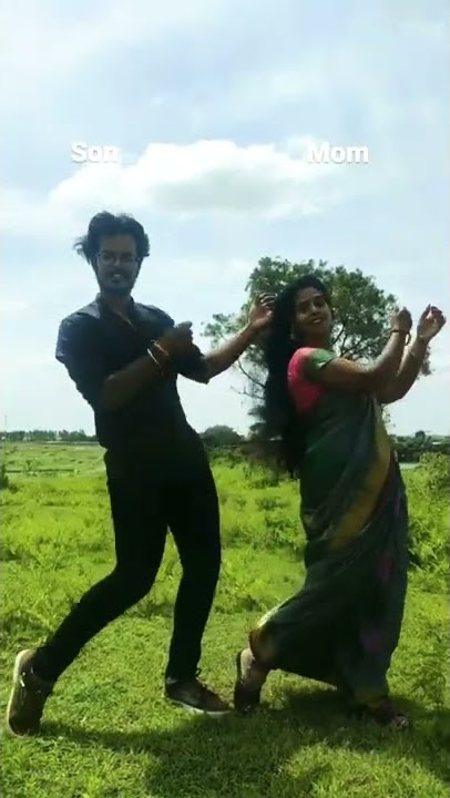 Dance with my mother 🤩 for RaRaRakamma song.. #inspiringmotherandson