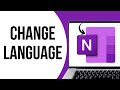 How To Change Language in Microsoft OneNote ?