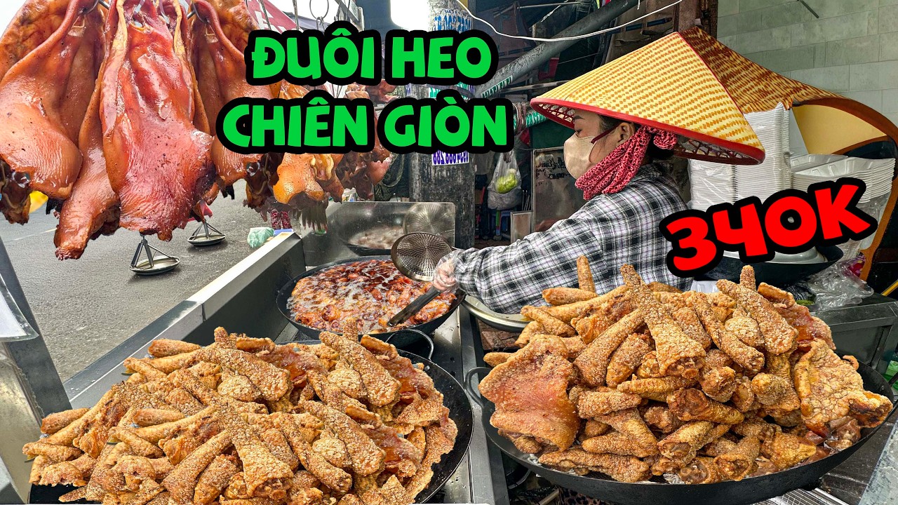 Món Nhậu ĐUÔI HEO CHIÊN GIÒN 320K Chị Gái Tự Tin Khâu Chế Biến Bao Xài Hàng Nóng Ngày Bán Hơn 200 Kí