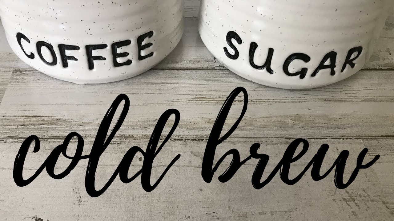 How I Make My Cold Brew