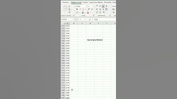 Atalhos para subir no começo da planilha do Excel
