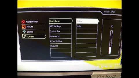 [BenQ FAQ] LCD Monitor_How to adjust Volumn of headphone on LCD XL2730Z