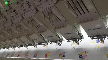 Roll to Roll Multi-color Embroidery Quilting Machine
