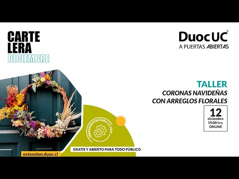 Corona navideñas con arreglos florales