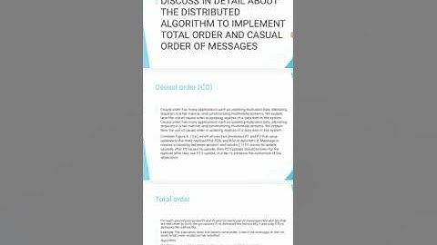 Distributed System case study