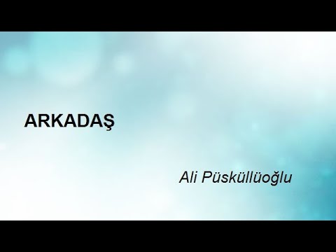 ARKADAŞ - Ali Püsküllüoğlu