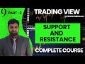 Tradingview Tutorial | Support and Resistance | Part 2 @TechByAbdullah79 #tradingview #strategy