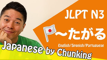 JLPT N3 Grammar /〜たがる /日本語能力試験 N3 / Learn Basic Japanese Grammar