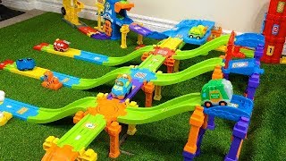 Smart Wheels Triple Trap Smart Wheel City Race Cars Vs. Firetruck, Police Car & Garbage Truck