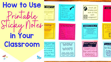 How to Use Printable Sticky Notes in Your Classroom