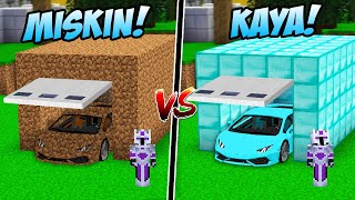 GARASI MOBIL OTOMATIS MISKIN VS GARASI MOBIL OTOMATIS KAYA YANG ADA DISELURUH DUNIA MINECRAFT!!!