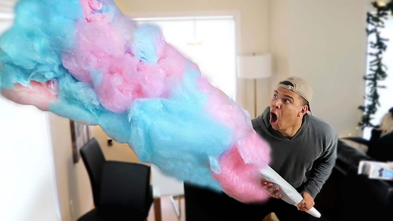 Diy Giant Cotton Candy 10 Feet Youtube