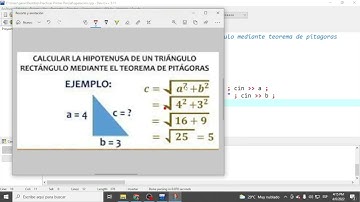 C++ calcular la hipotenusa de un triángulo rectangulo // bloque 2