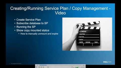 Dell EMC AppSync 4.0 - Creating And Running Service Plan And Copy Management