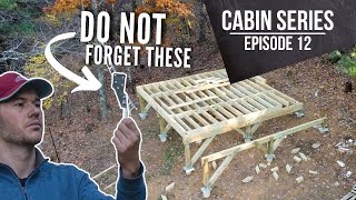 Framing the Floor Joists of the DIY Cabin - EP 12