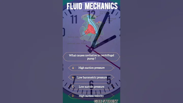 What causes cavitation in the centrifugal pump ? #fluidmechanics #chemicalengineering #gice #shorts