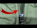 A hereditary tailor showed how to repair the lock on a jacket in just a couple of minutes