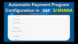 Sap S4Hana Automatic Payment Program F110 Configuration Step-By-Step Guide