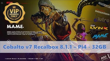 Cobalto v7 - 32GB - Recalbox 8.1.1 - Raspberry Pi4