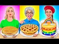 自分 VS おばあちゃんの料理チャレンジ #3 | 秘密のお料理ハックとキッチンのヒント Multi DO Challenge