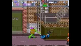 Teenage Mutant Ninja Turtles Iv Turtles In Time Walkthroughgameplay Super Nintendo