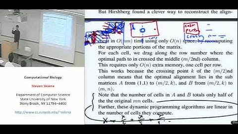 Lecture 12 - Space-Efficient Dynamic Programming
