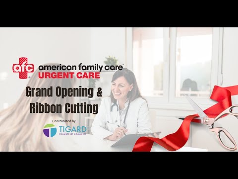 Grand Opening & Ribbon Cutting for AFC Urgent Care - YouTube