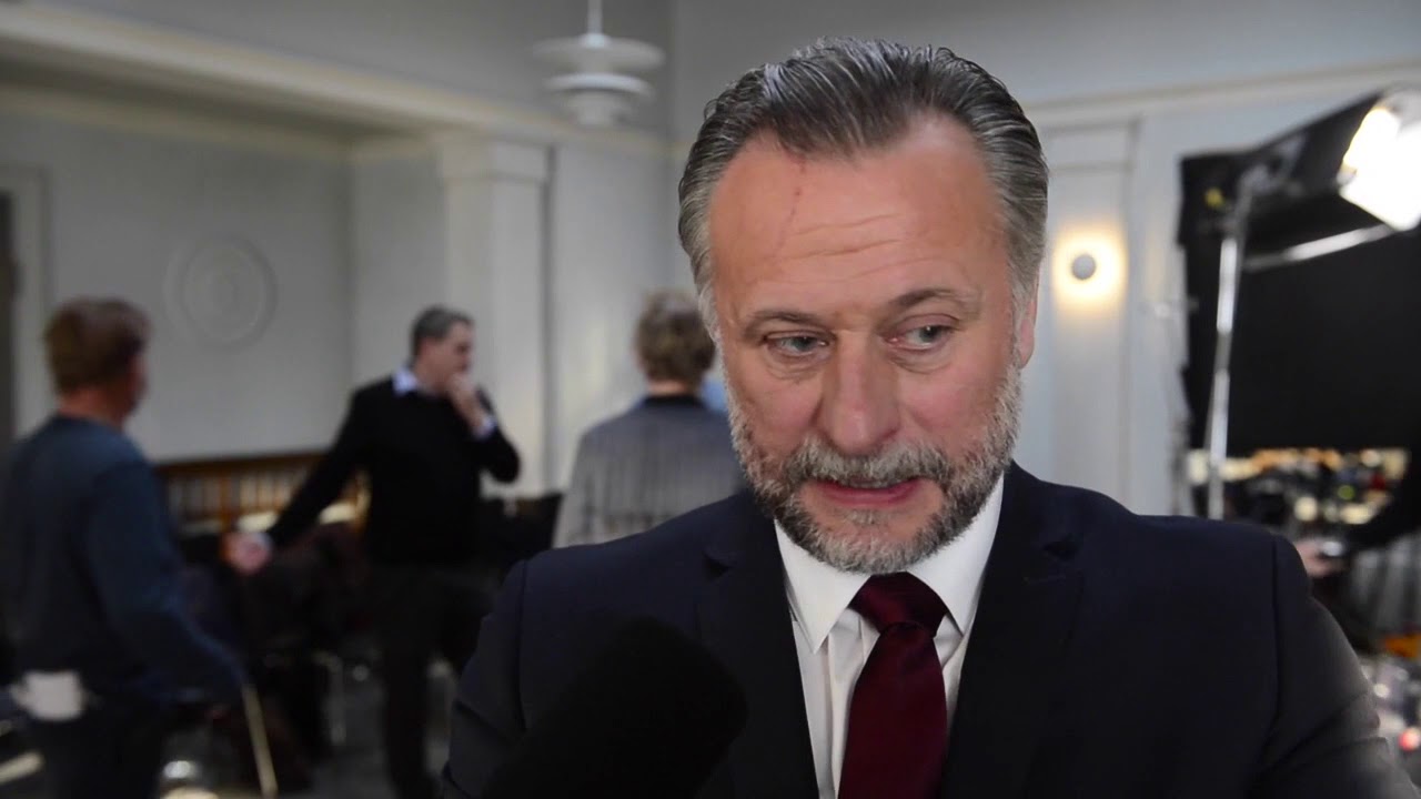 Michael Nyqvist on the set of You Disappear