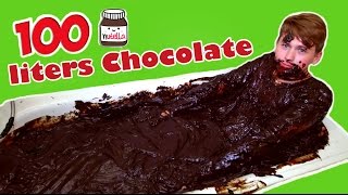 The Tub With Chocolate 100 Liters Hot Chocolate Bath Challenge