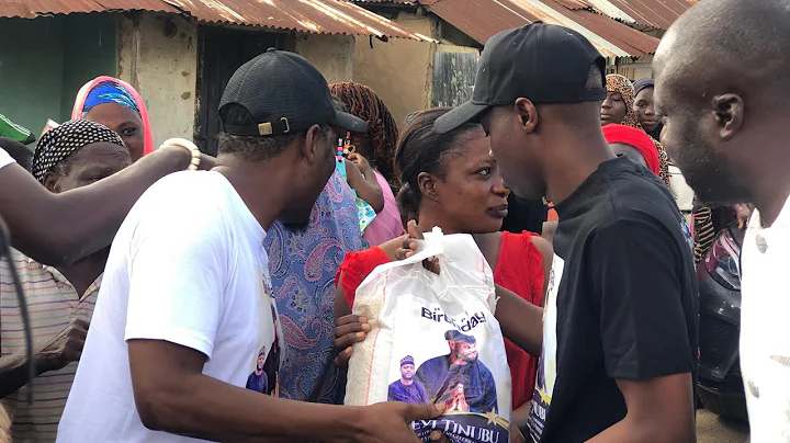 Over 200 Bags Of Rice Shares To People By Seyi Tinubu Well wishers To Celebrate His Birthday