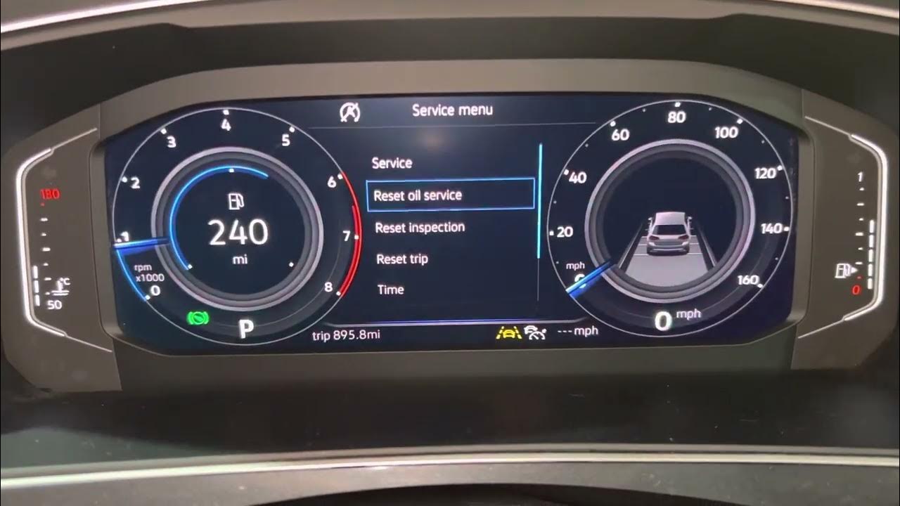 2019 - VW Tiguan Service Reset - YouTube
