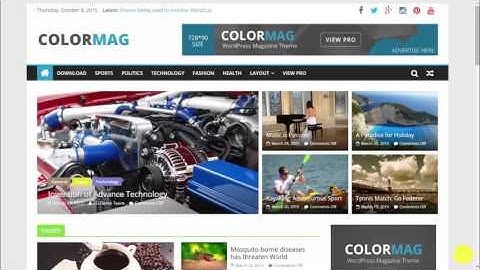 ColorMag WordPress Magazine theme overview