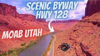 Scenic Byway HWY 128 Moab Utah - Colorado River