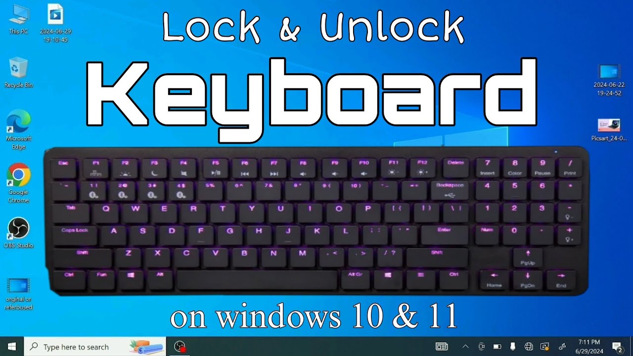 How to Lock & Unlock Keyboard in windows 10/11 Laptop