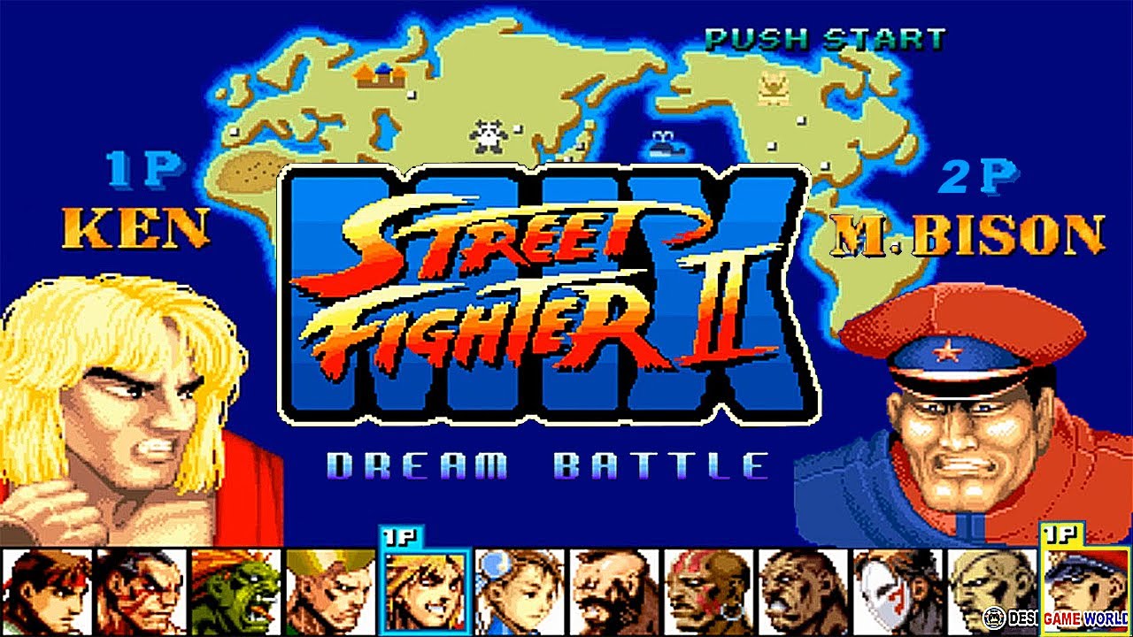 Street Fighter II: Champion Edition (1992): Partiu zerar com os chefes!!!