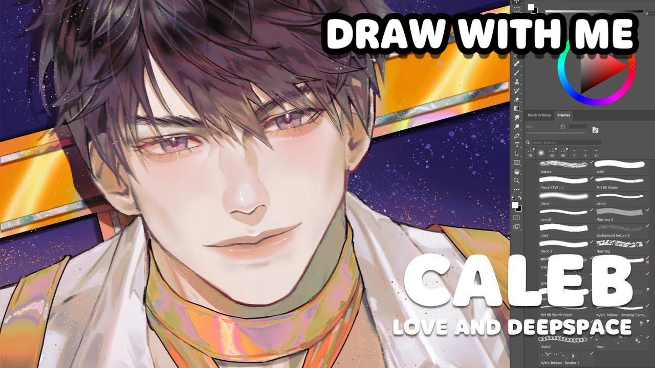 [Draw with me] Caleb- Love and Deepspace Drawing Timelapse - YouTube