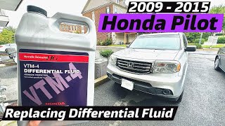 DIY 2009 2010 2011 2012 2013 2014 2015 Honda Pilot Replacing Rear Differential Fluid