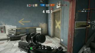 Rainbow 6 triple HEADSHOT Spawntrap + reaction