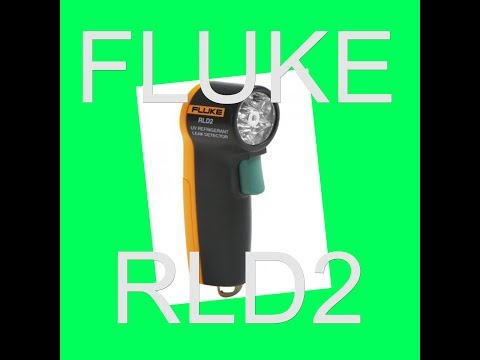 Fluke Rld2 UV  flash light Review.  HVAC leaK dectection!