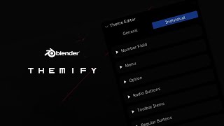 Create Blender Theme Quickly in One Minute - Themify Blender Addon Editor