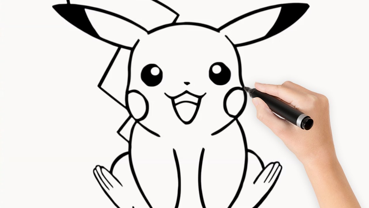 Como dibujar a Pikachu paso a paso fácil - thptnganamst.edu.vn