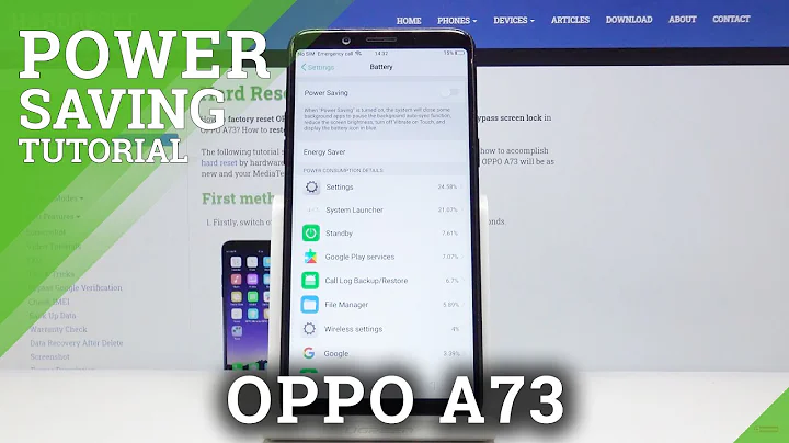 How to Enable Low Power Mode in OPPO A73 – Activate Power Saver