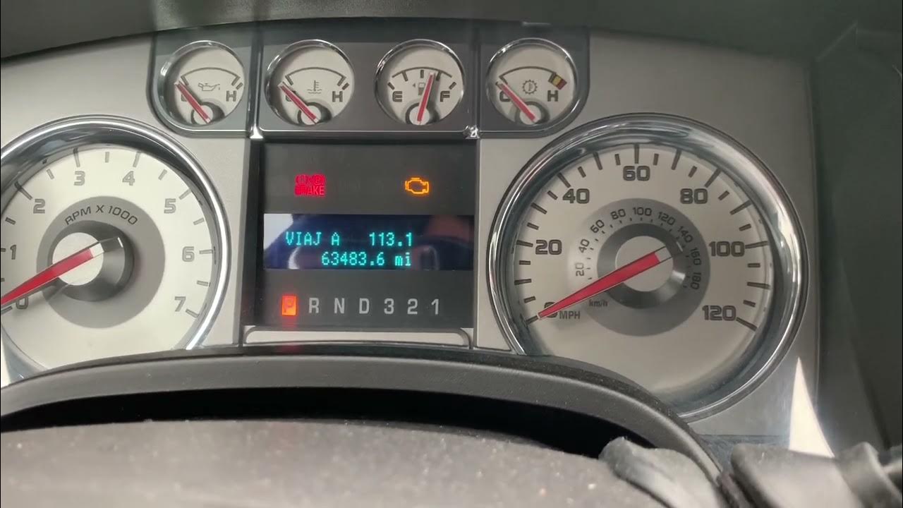 2010 Ford F-150: Setting the instrument cluster back to English - YouTube
