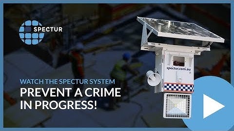 WATCH the Spectur Camera Prevent a Crime in Progress!