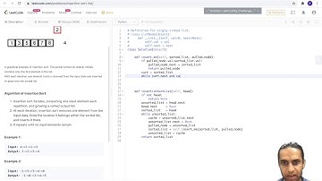 Leetcode-147 : Insertion Sort List